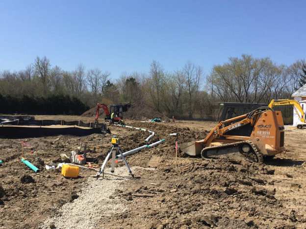 Site Utility Services and Grading in McHenry County, IL by Behm Enterprises