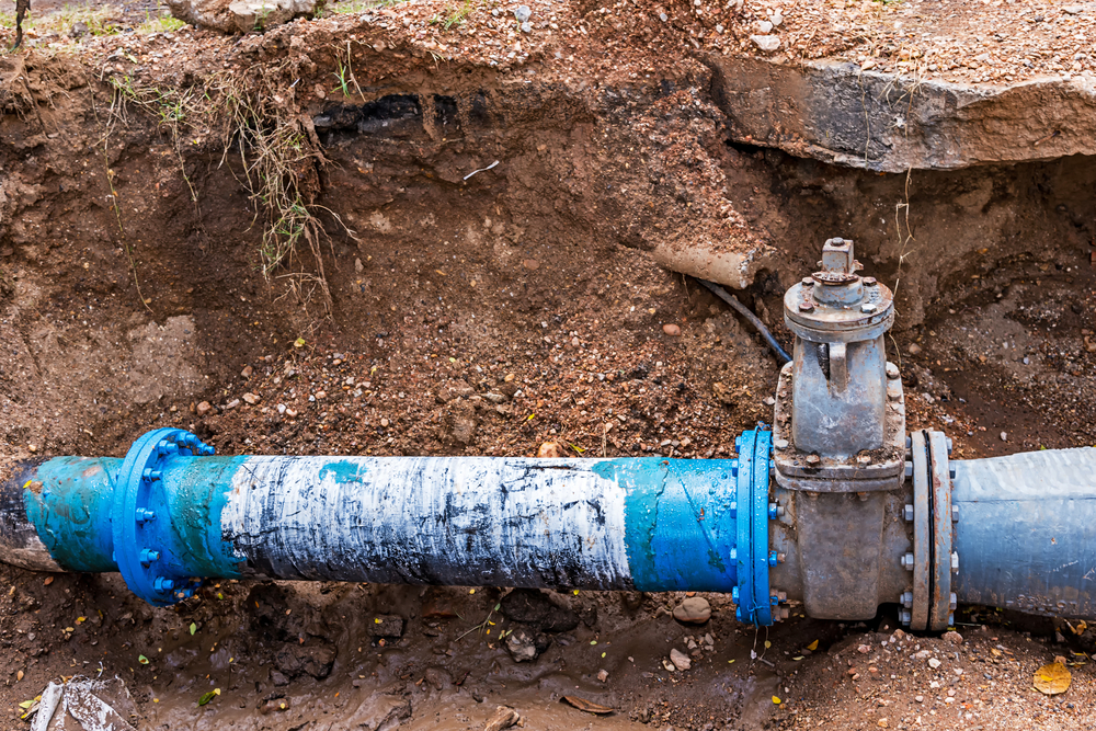 Lead water service line replacement with PVC pipes by Behm Enterprises.